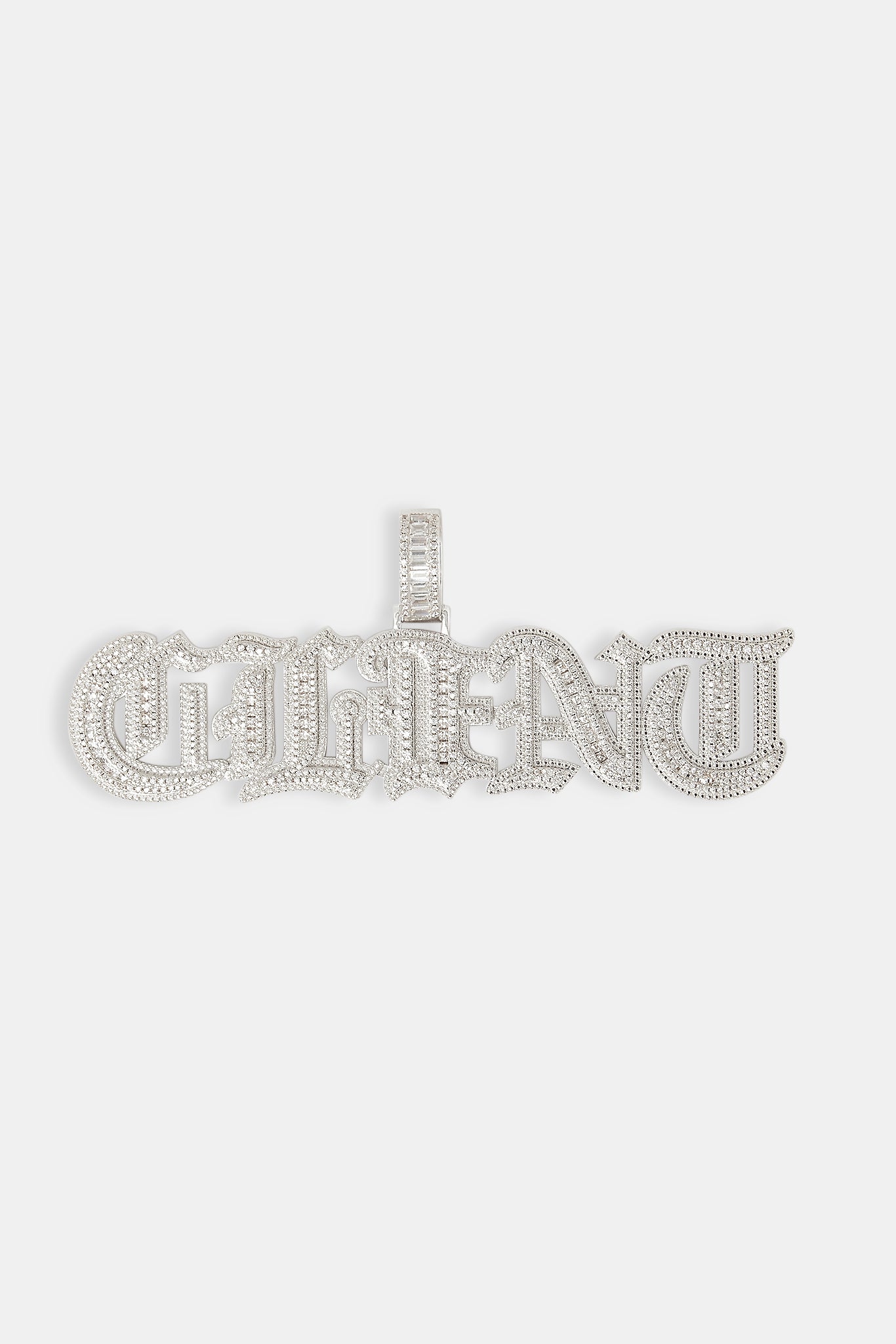 Iced Gothic Buchstabenanhänger - 25mm